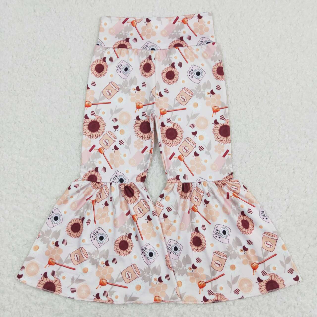 P0262  toddler girl clothes bell bottom flare pant