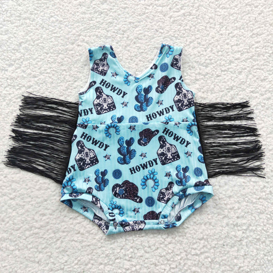 newborn howdy tassel onesies SR0323